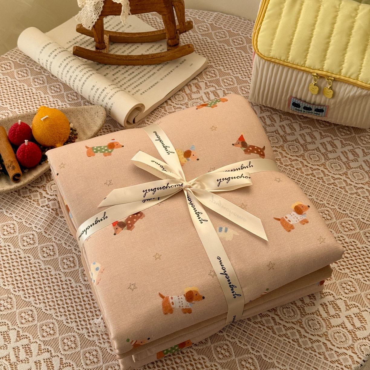 91家纺网 家纺一手货源 找家纺 （总）于果 2026新款全棉纯棉双层纱四件套