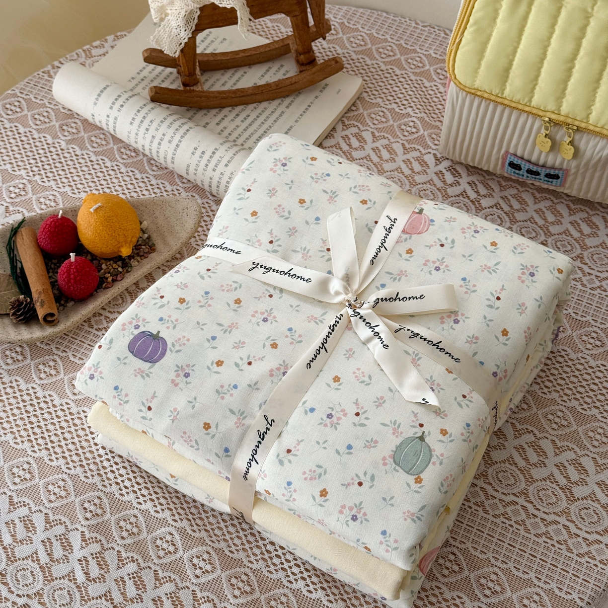 91家纺网 家纺一手货源 找家纺 （总）于果 2026新款全棉纯棉双层纱四件套