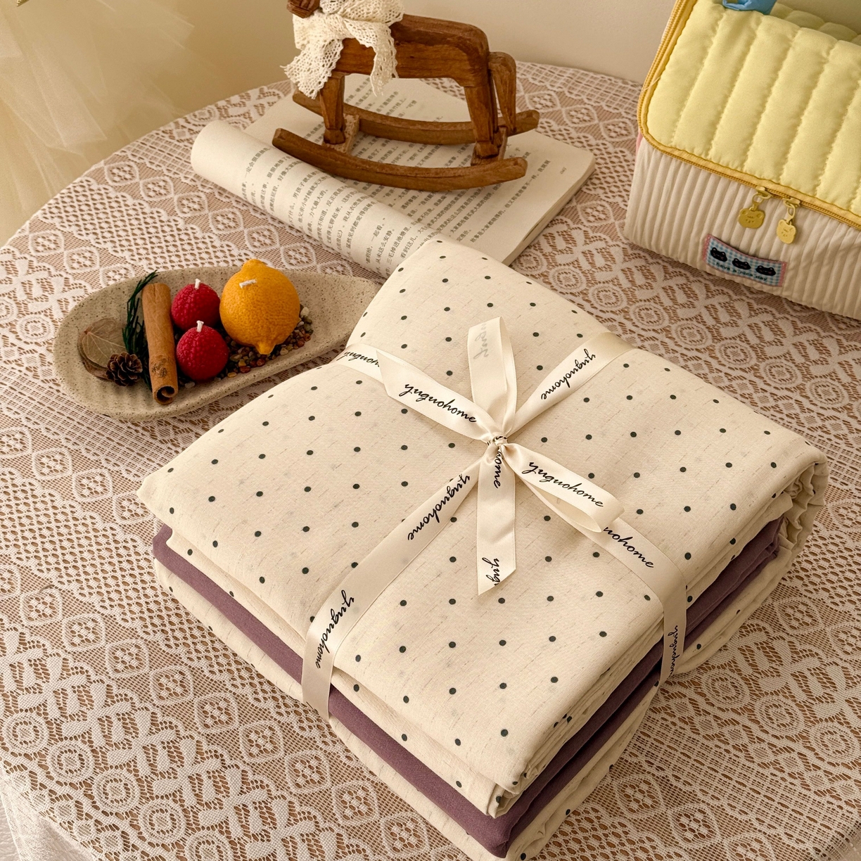 91家纺网 家纺一手货源 找家纺 （总）于果 2026新款全棉纯棉双层纱四件套