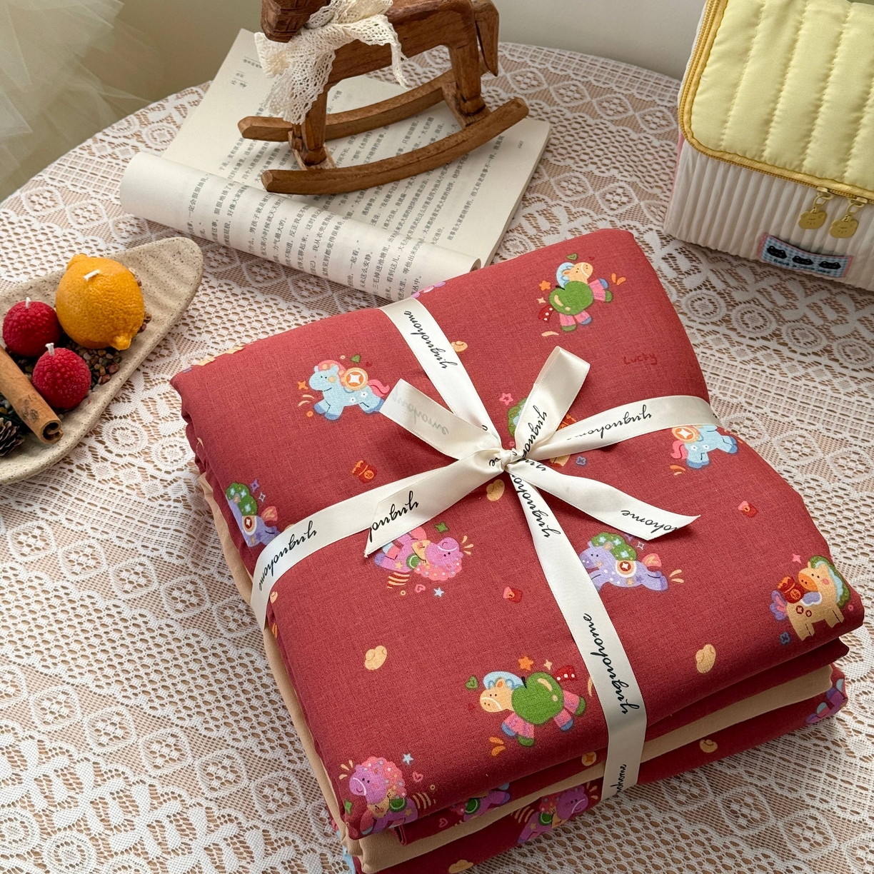 91家纺网 家纺一手货源 找家纺 （总）于果 2026新款全棉纯棉双层纱四件套