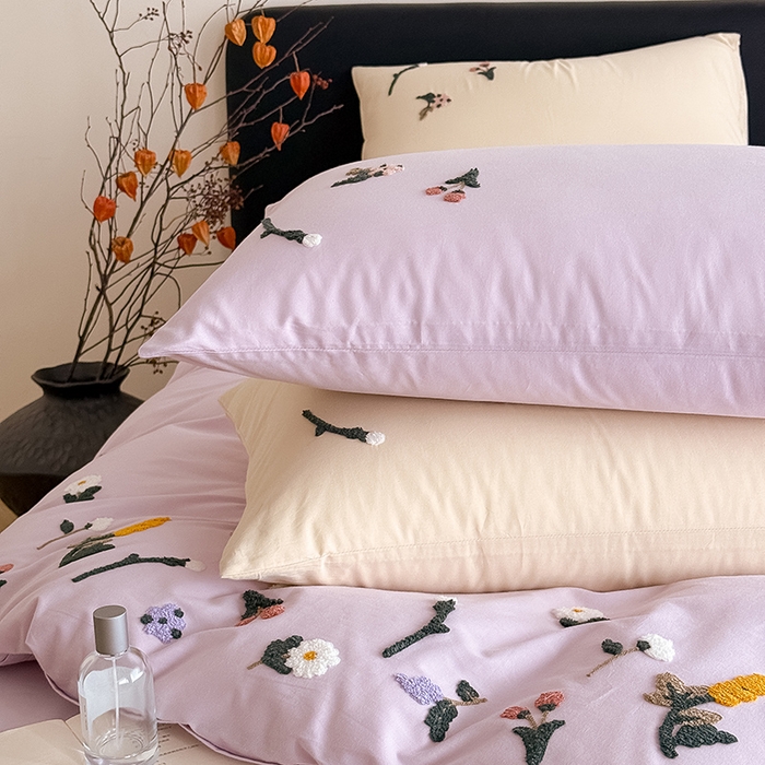 91家纺网 家纺一手货源 找家纺 （总）Mr.pig猪先生水洗棉 2026新款全棉水洗棉毛巾绣四件套（展示价格为控价，实际价格请联系客服