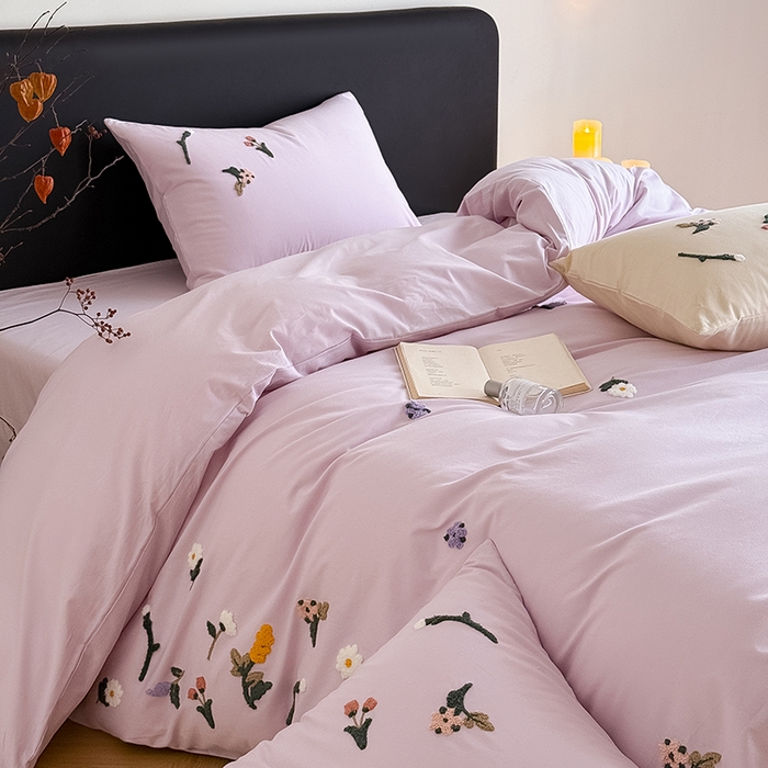 91家纺网 家纺一手货源 找家纺 （总）Mr.pig猪先生水洗棉 2026新款全棉水洗棉毛巾绣四件套（展示价格为控价，实际价格请联系客服