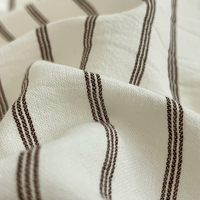 91家纺网 家纺一手货源 找家纺 莱茵家居 2026新款A类全棉色织日系芝麻锻纹套件-暮云系列 暮云-米白