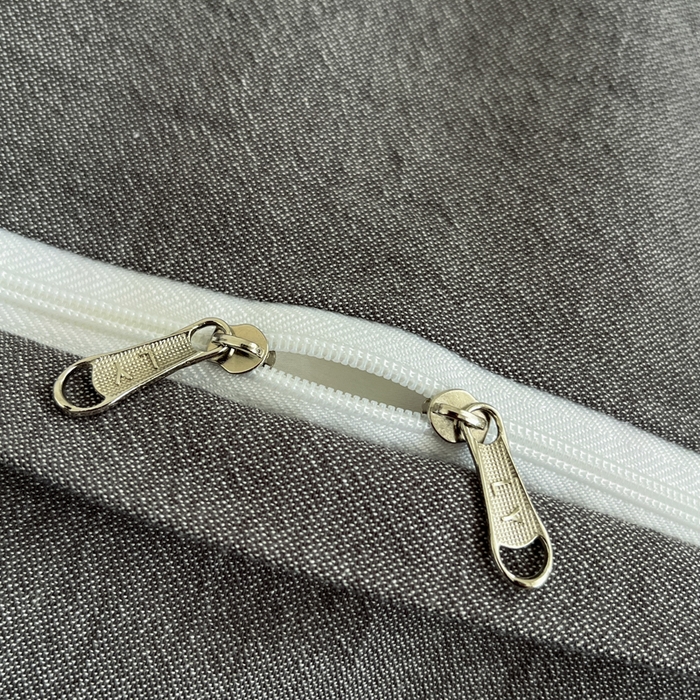 91家纺网 家纺一手货源 找家纺 莱茵家居 2026新款A类全棉色织日系芝麻锻纹套件-暮云系列 暮云-灰白