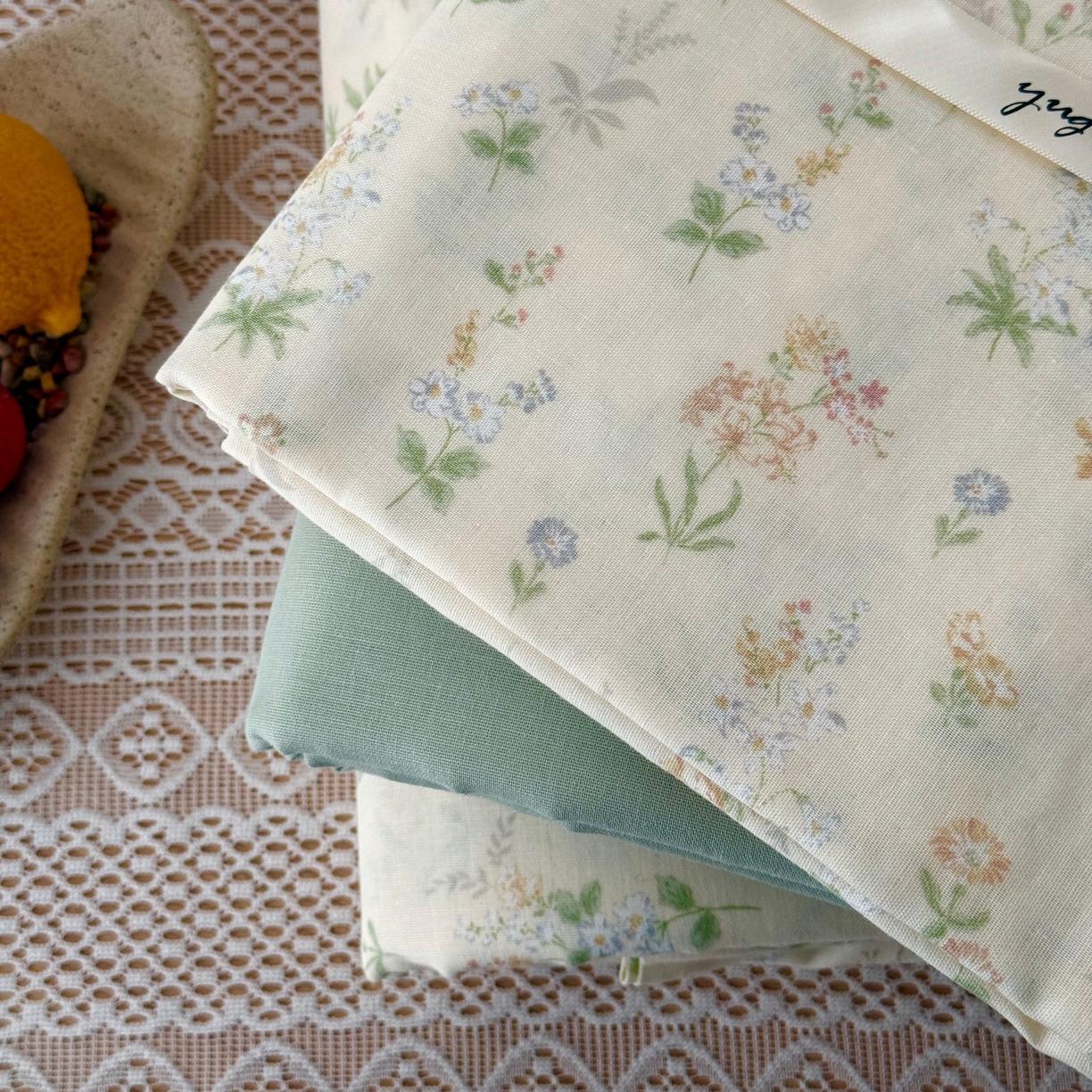 91家纺网 家纺一手货源 找家纺 于果 2026新款全棉纯棉双层纱四件套 小姿