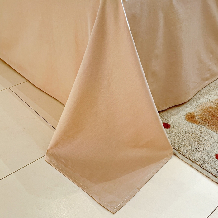 91家纺网 家纺一手货源 找家纺 莱茵家居 2026新款A类全棉色织水洗棉格子贝壳边套件-愫格系列 愫格-茶褐