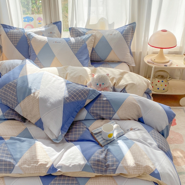 91家纺网 家纺一手货源 找家纺 （总）朵安家纺 2026春夏新款12868全棉纯棉斜纹印花四件套