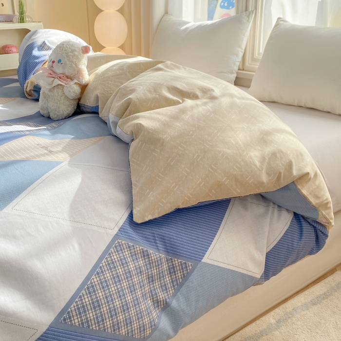 91家纺网 家纺一手货源 找家纺 （总）朵安家纺 2026春夏新款12868全棉纯棉斜纹印花单被套 被套单件