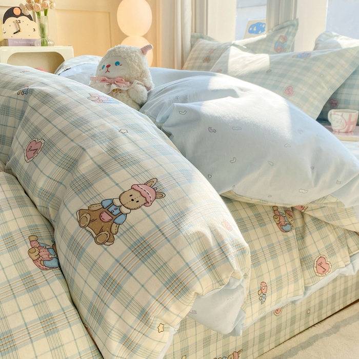 91家纺网 家纺一手货源 找家纺 （总）朵安家纺 2026春夏新款12868全棉纯棉斜纹印花四件套