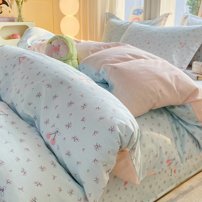 91家纺网 家纺一手货源 找家纺 （总）朵安家纺 2026春夏新款12868全棉纯棉斜纹印花四件套