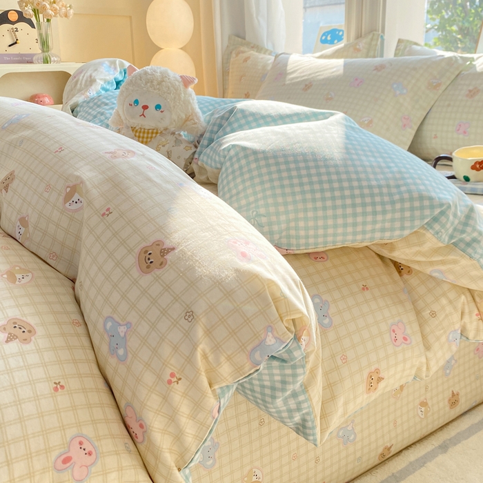 91家纺网 家纺一手货源 找家纺 （总）朵安家纺 2026春夏新款12868全棉纯棉斜纹印花四件套