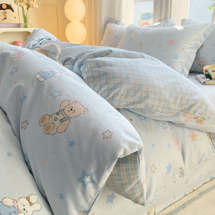 91家纺网 家纺一手货源 找家纺 （总）朵安家纺 2026春夏新款12868全棉纯棉斜纹印花四件套