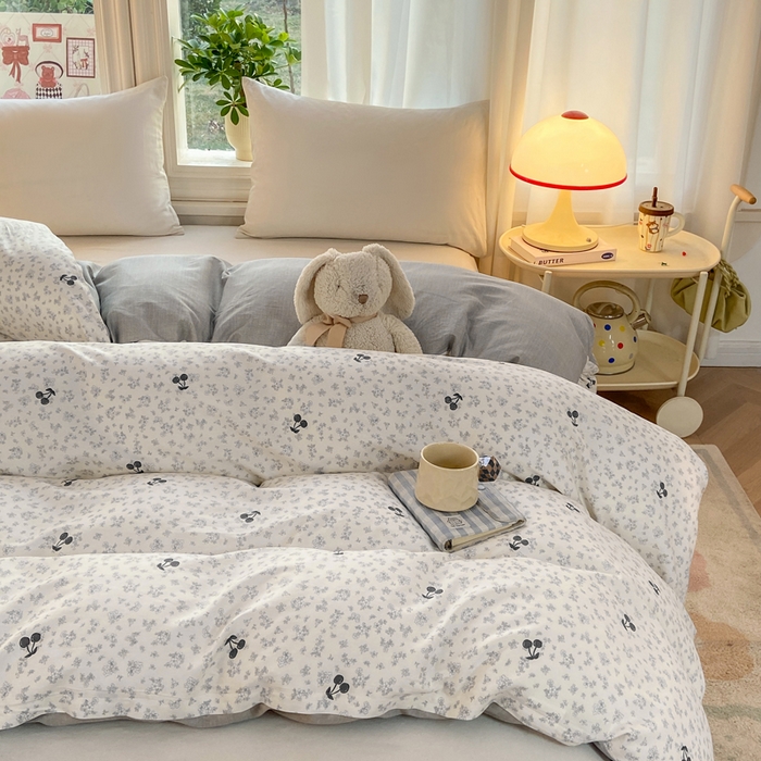 91家纺网 家纺一手货源 找家纺 （总）朵安家纺 2026春夏新款12868全棉纯棉斜纹印花单被套 被套单件