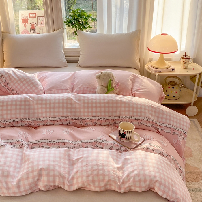 91家纺网 家纺一手货源 找家纺 （总）朵安家纺 2026春夏新款12868全棉纯棉斜纹印花单被套 被套单件