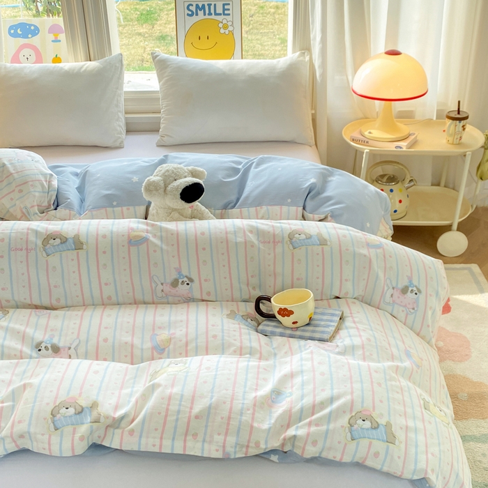 朵安家纺 2026春夏新款12868全棉纯棉斜纹印花单被套 被套单件 嘟嘟日记
