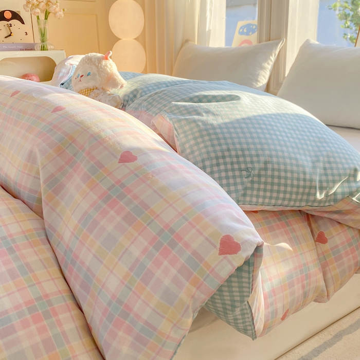 91家纺网 家纺一手货源 找家纺 朵安家纺 2026春夏新款12868全棉纯棉斜纹印花单被套 被套单件 加州甜心