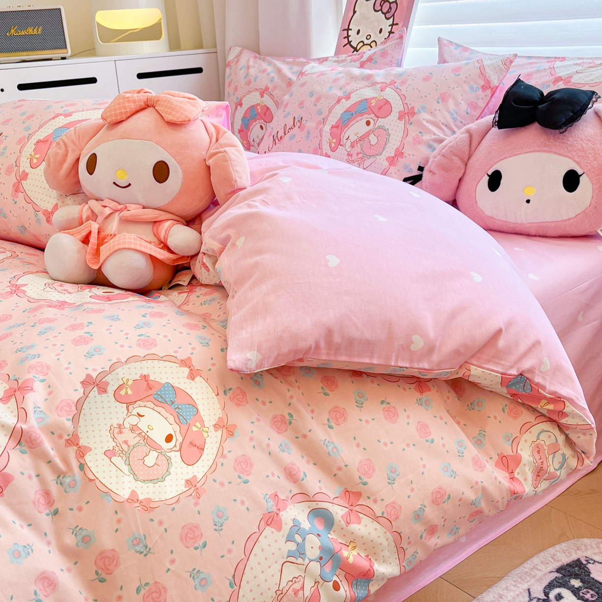 91家纺网 家纺一手货源 找家纺 （总）暮思家居 2026新款正版授权三丽鸥全棉纯棉四件套系列-第二批