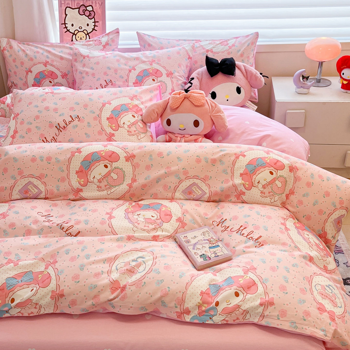 91家纺网 家纺一手货源 找家纺 （总）暮思家居 2026新款正版授权三丽鸥全棉纯棉四件套系列-第二批