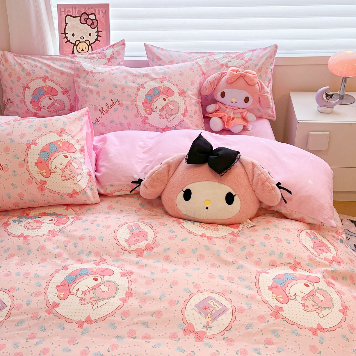 91家纺网 家纺一手货源 找家纺 （总）暮思家居 2026新款正版授权三丽鸥全棉纯棉四件套系列-第二批