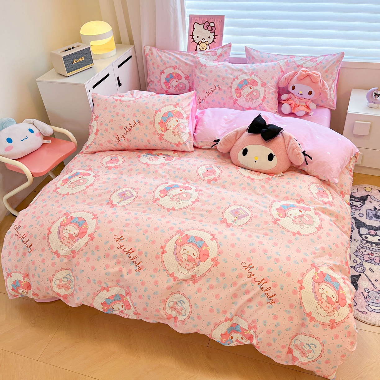 91家纺网 家纺一手货源 找家纺 （总）暮思家居 2026新款正版授权三丽鸥全棉纯棉四件套系列-第二批