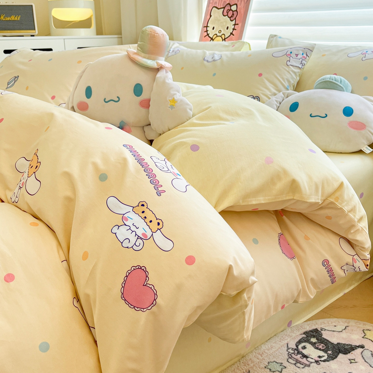 91家纺网 家纺一手货源 找家纺 （总）暮思家居 2026新款正版授权三丽鸥全棉纯棉四件套系列-第二批