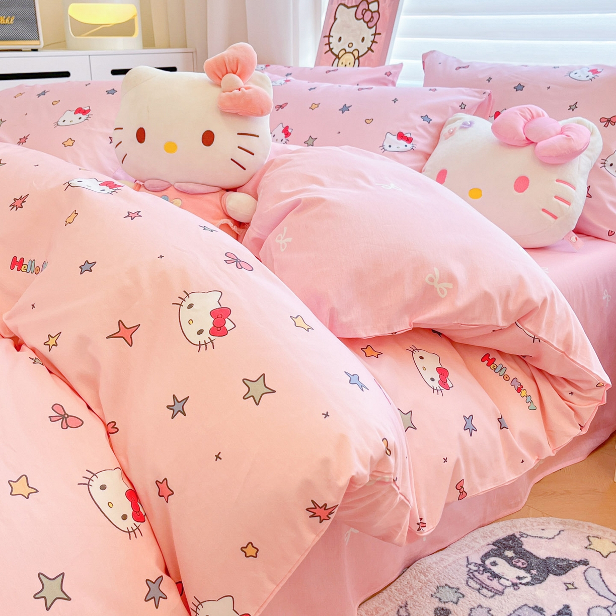 91家纺网 家纺一手货源 找家纺 （总）暮思家居 2026新款正版授权三丽鸥全棉纯棉四件套系列-第二批