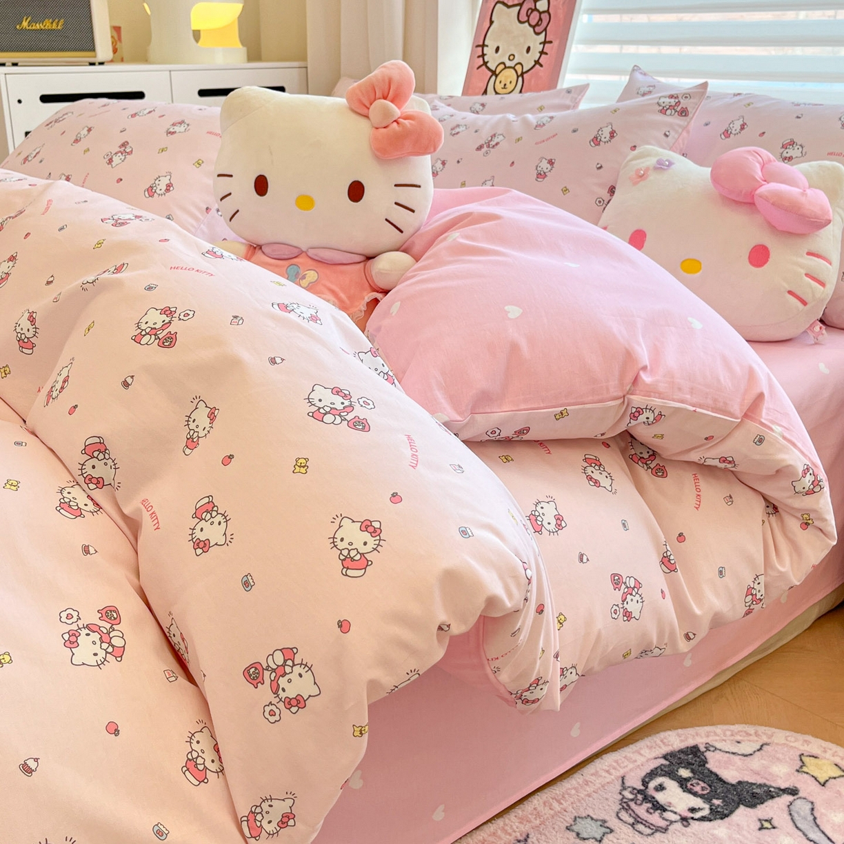 91家纺网 家纺一手货源 找家纺 （总）暮思家居 2026新款正版授权三丽鸥全棉纯棉四件套系列-第二批