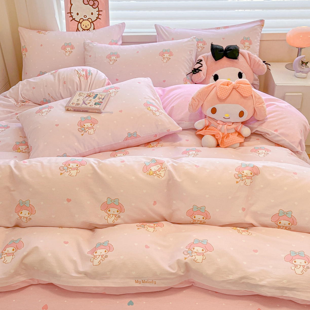 91家纺网 家纺一手货源 找家纺 暮思家居 2026新款正版授权三丽鸥全棉纯棉四件套系列-第二批 点点美乐蒂