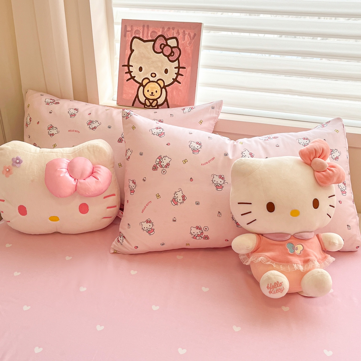 91家纺网 家纺一手货源 找家纺 暮思家居 2026新款正版授权三丽鸥全棉纯棉四件套系列-第二批 电话凯蒂