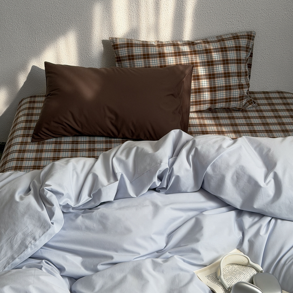 91家纺网 家纺一手货源 找家纺 （总）蜜宿 2026新款全棉纯棉40s水洗棉四件套-蓝海日记