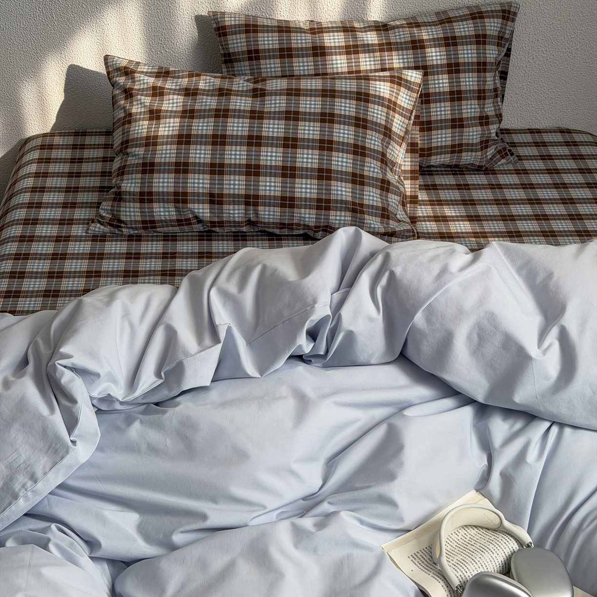 91家纺网 家纺一手货源 找家纺 （总）蜜宿 2026新款全棉纯棉40s水洗棉四件套-蓝海日记