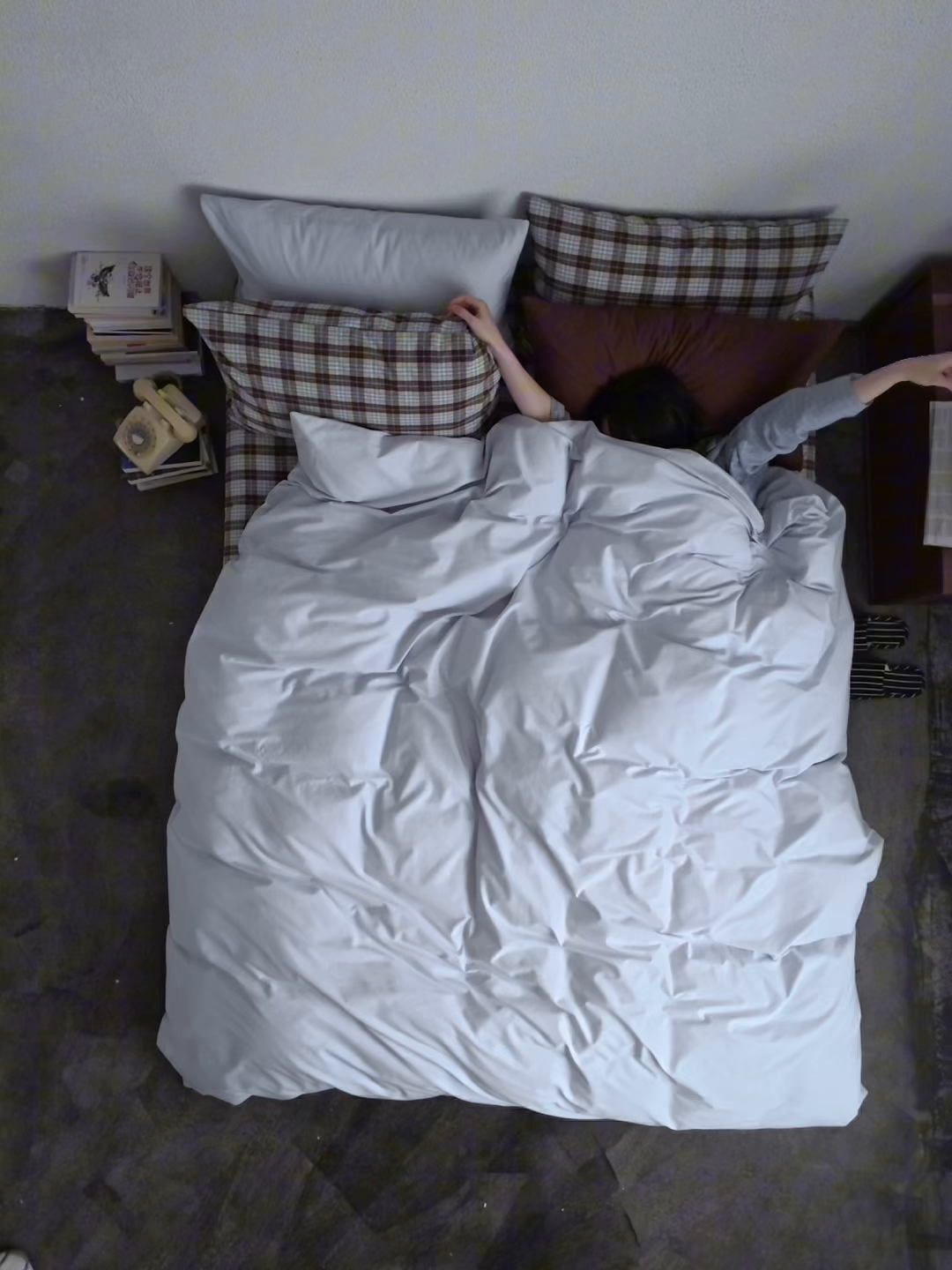 91家纺网 家纺一手货源 找家纺 蜜宿 2026新款全棉纯棉40s水洗棉四件套-蓝海日记 蓝海日记（枕套可可棕+格纹）