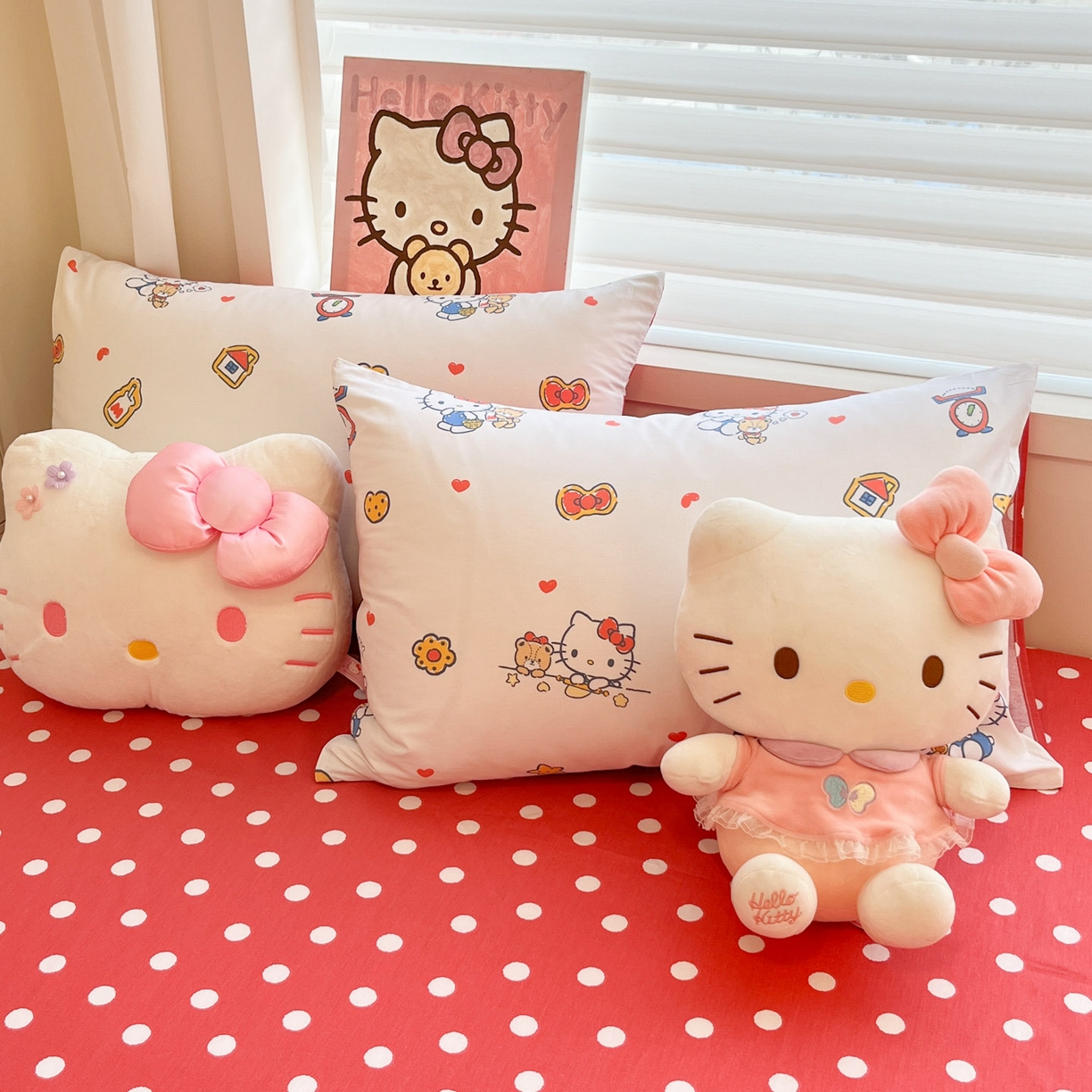 91家纺网 家纺一手货源 找家纺 暮思家居 2026新款正版授权三丽鸥全棉纯棉四件套系列-第二批 果果凯蒂