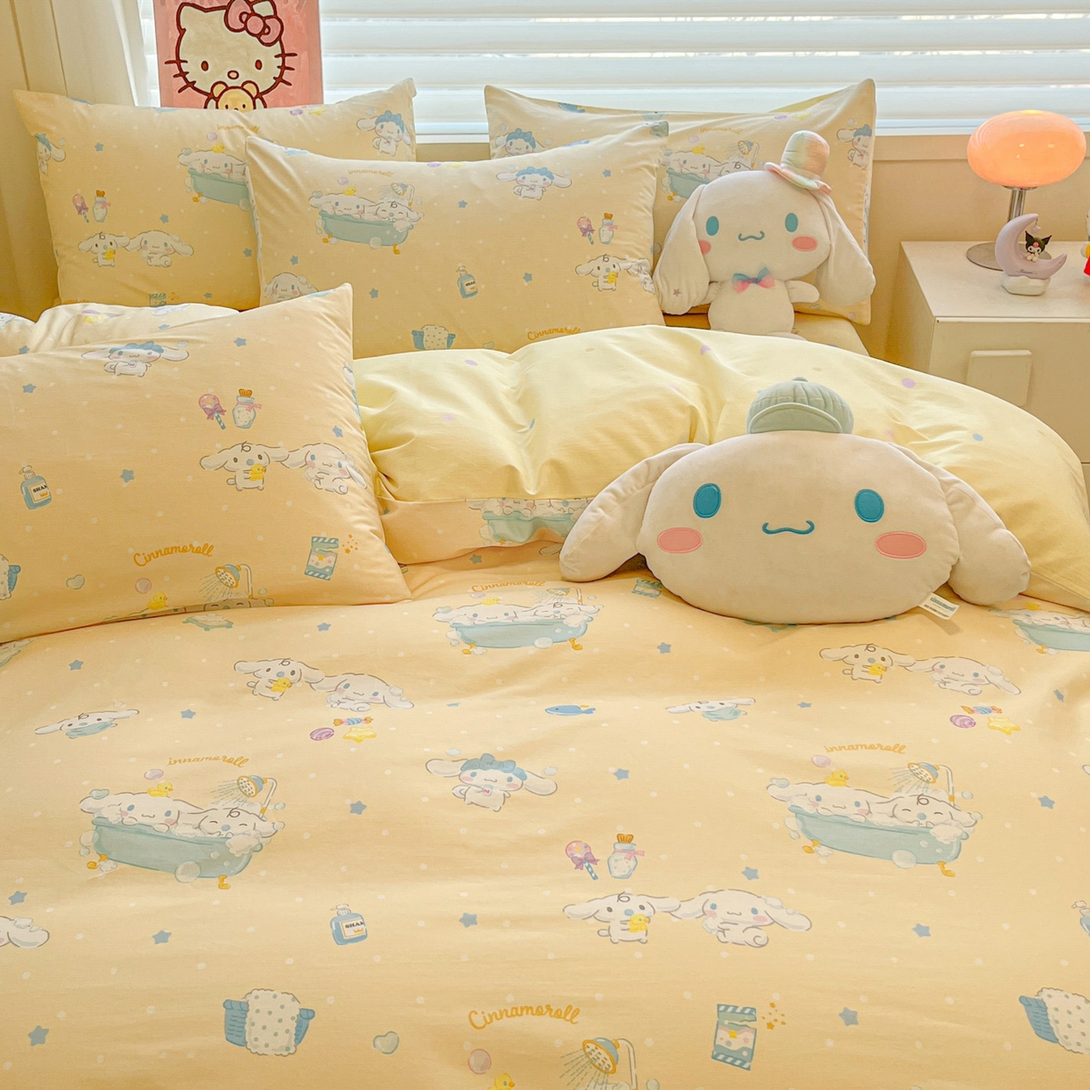 91家纺网 家纺一手货源 找家纺 暮思家居 2026新款正版授权三丽鸥全棉纯棉四件套系列-第二批 蝴蝶结大耳狗