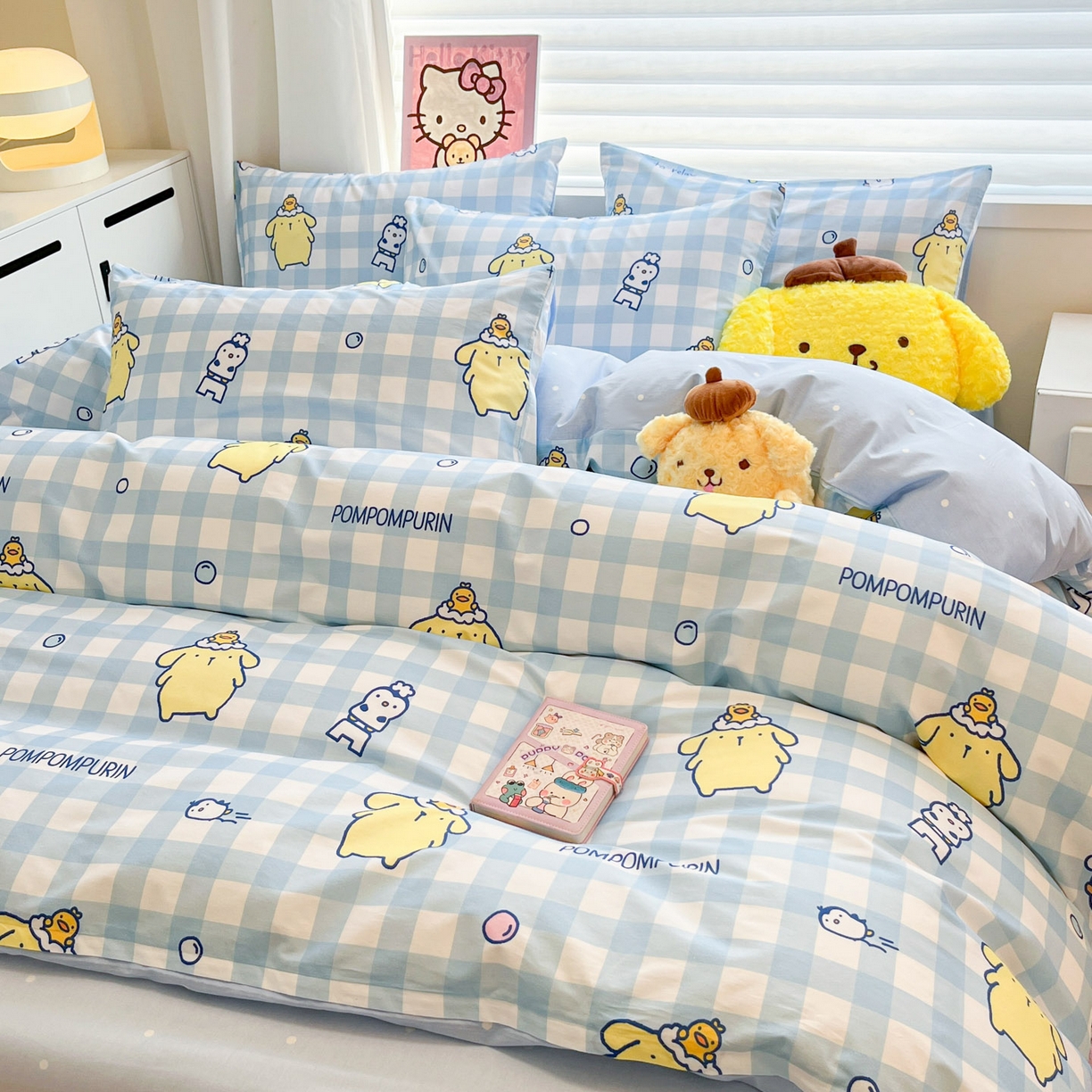 91家纺网 家纺一手货源 找家纺 暮思家居 2026新款正版授权三丽鸥全棉纯棉四件套系列-第二批 泡泡布丁狗