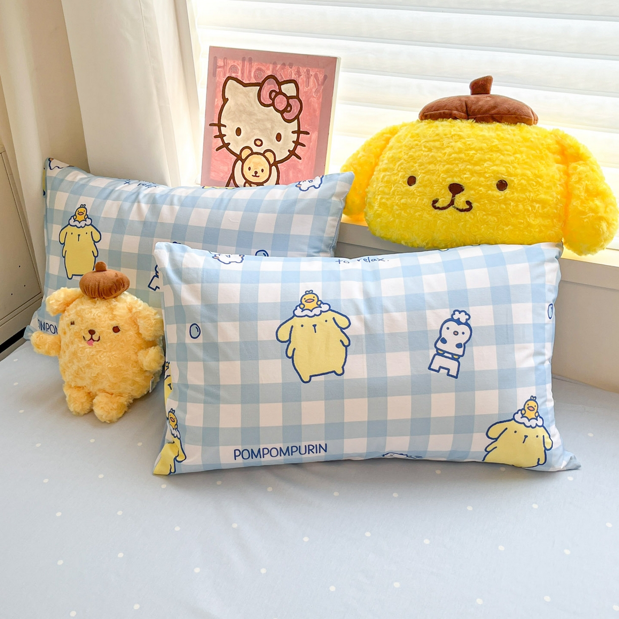 91家纺网 家纺一手货源 找家纺 暮思家居 2026新款正版授权三丽鸥全棉纯棉四件套系列-第二批 泡泡布丁狗