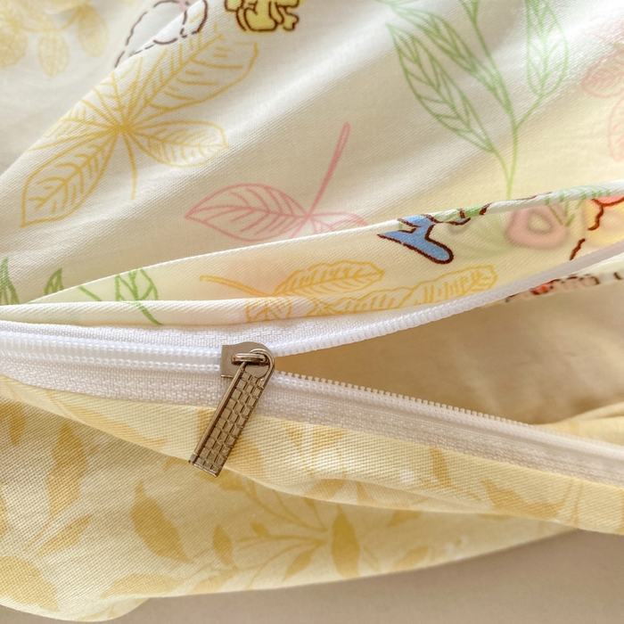 91家纺网 家纺一手货源 找家纺 朵安家纺 2026春夏新款12868全棉纯棉斜纹印花四件套 史努比聚会