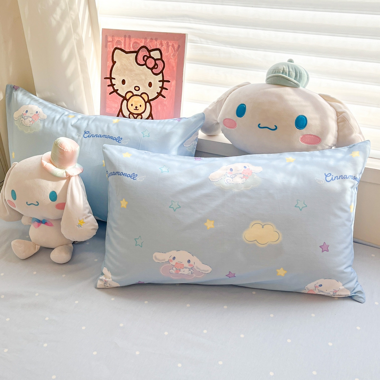 91家纺网 家纺一手货源 找家纺 暮思家居 2026新款正版授权三丽鸥全棉纯棉四件套系列-第二批 星空玉桂狗