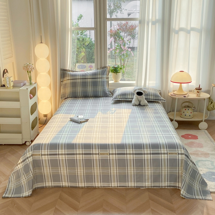 91家纺网 家纺一手货源 找家纺 （总）朵安家纺 2026春夏新款12868全棉纯棉斜纹印花单床单 床单单件