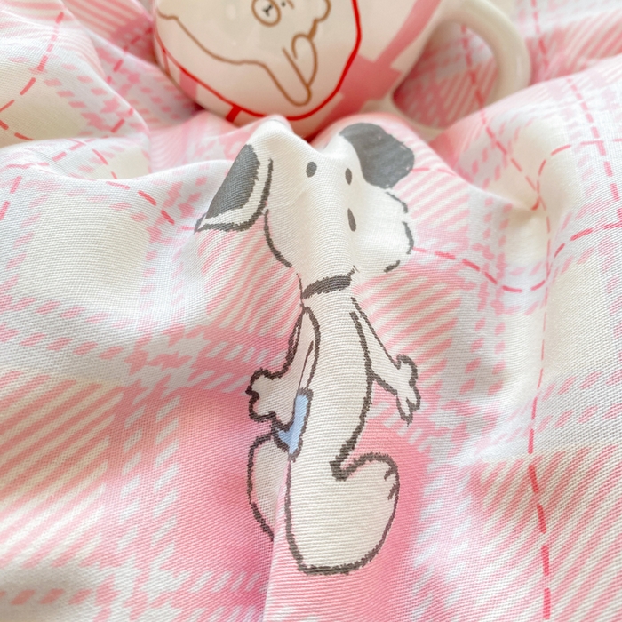 91家纺网 家纺一手货源 找家纺 朵安家纺 2026春夏新款12868全棉纯棉斜纹印花四件套 微笑萌宠