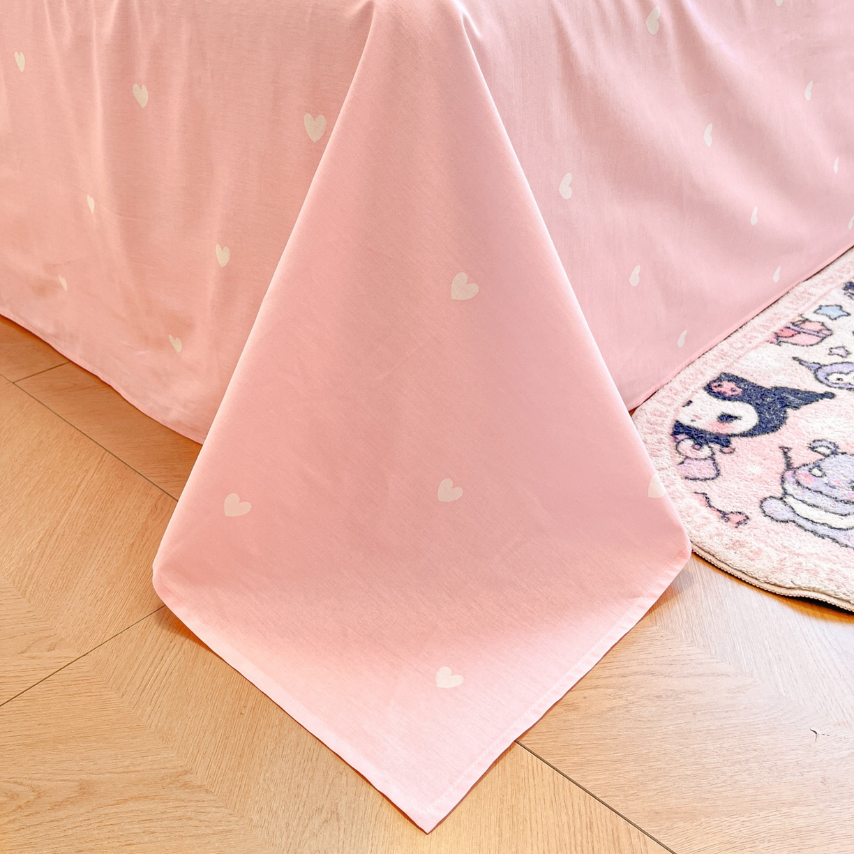 91家纺网 家纺一手货源 找家纺 暮思家居 2026新款正版授权三丽鸥全棉纯棉四件套系列-第二批 元气美乐蒂