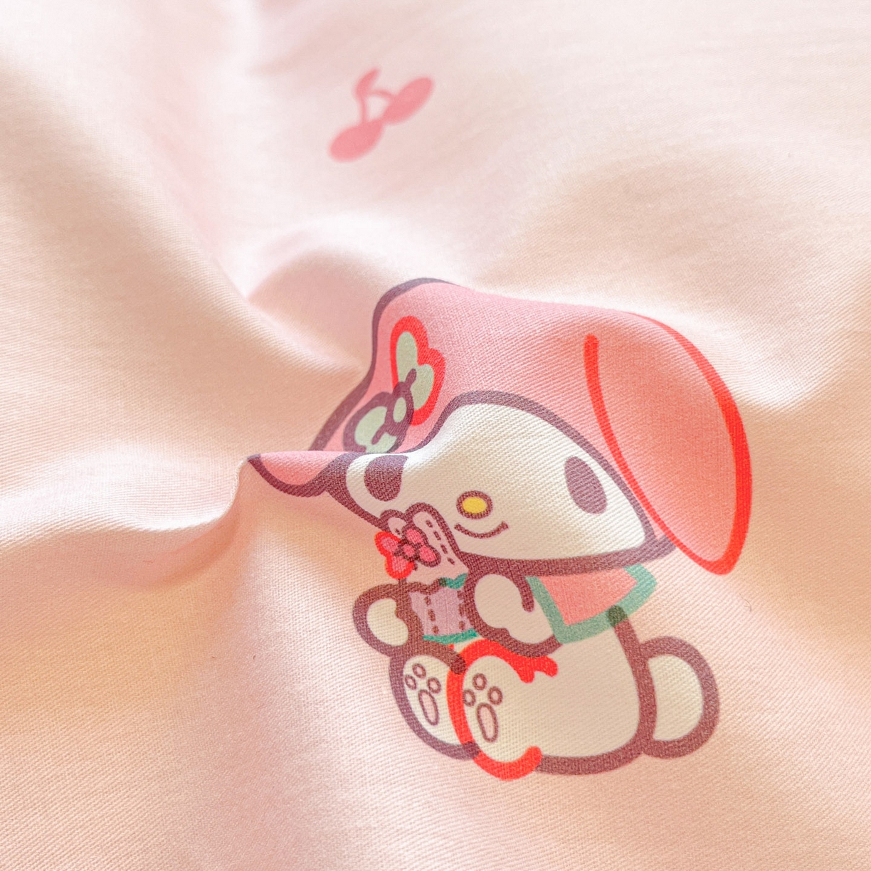 91家纺网 家纺一手货源 找家纺 暮思家居 2026新款正版授权三丽鸥全棉纯棉四件套系列-第二批 元气美乐蒂