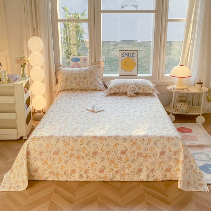 朵安家纺 2026春夏新款12868全棉纯棉斜纹印花单床单 床单单件 苏糖