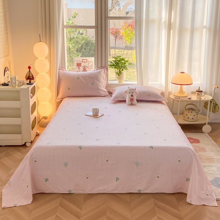 91家纺网 家纺一手货源 找家纺 （总）朵安家纺 2026春夏新款12868全棉纯棉斜纹印花单枕套 枕套单件