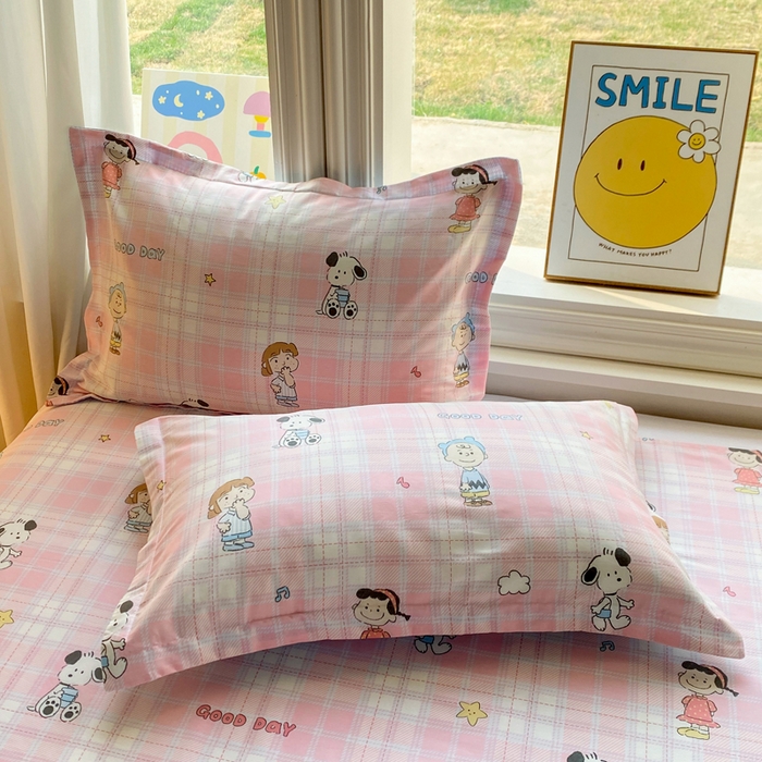 91家纺网 家纺一手货源 找家纺 （总）朵安家纺 2026春夏新款12868全棉纯棉斜纹印花单枕套 枕套单件