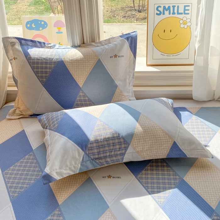 朵安家纺 2026春夏新款12868全棉纯棉斜纹印花单枕套 枕套单件 艾奇空间