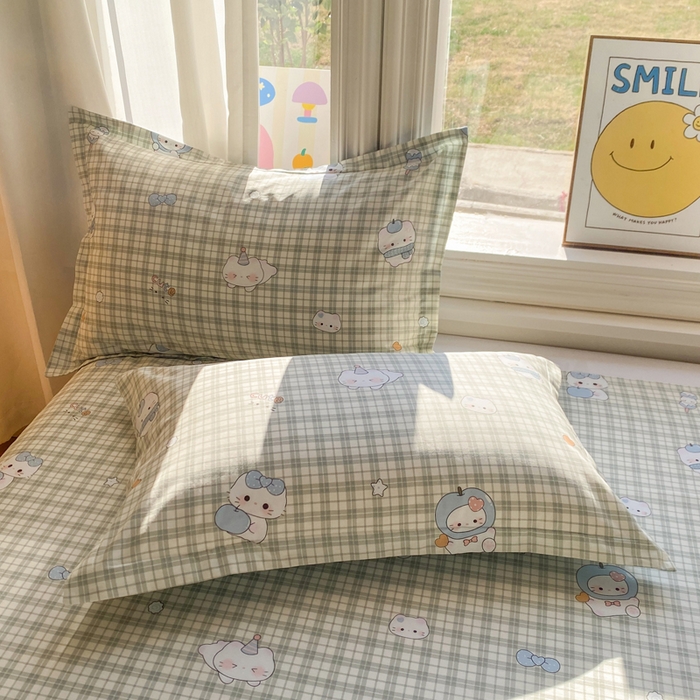 朵安家纺 2026春夏新款12868全棉纯棉斜纹印花单枕套 枕套单件 元气小布