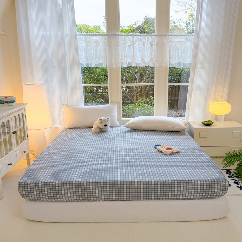 91家纺网 家纺一手货源 找家纺 赫然家纺 2026新款芦荟棉单品床笠系列 思慕