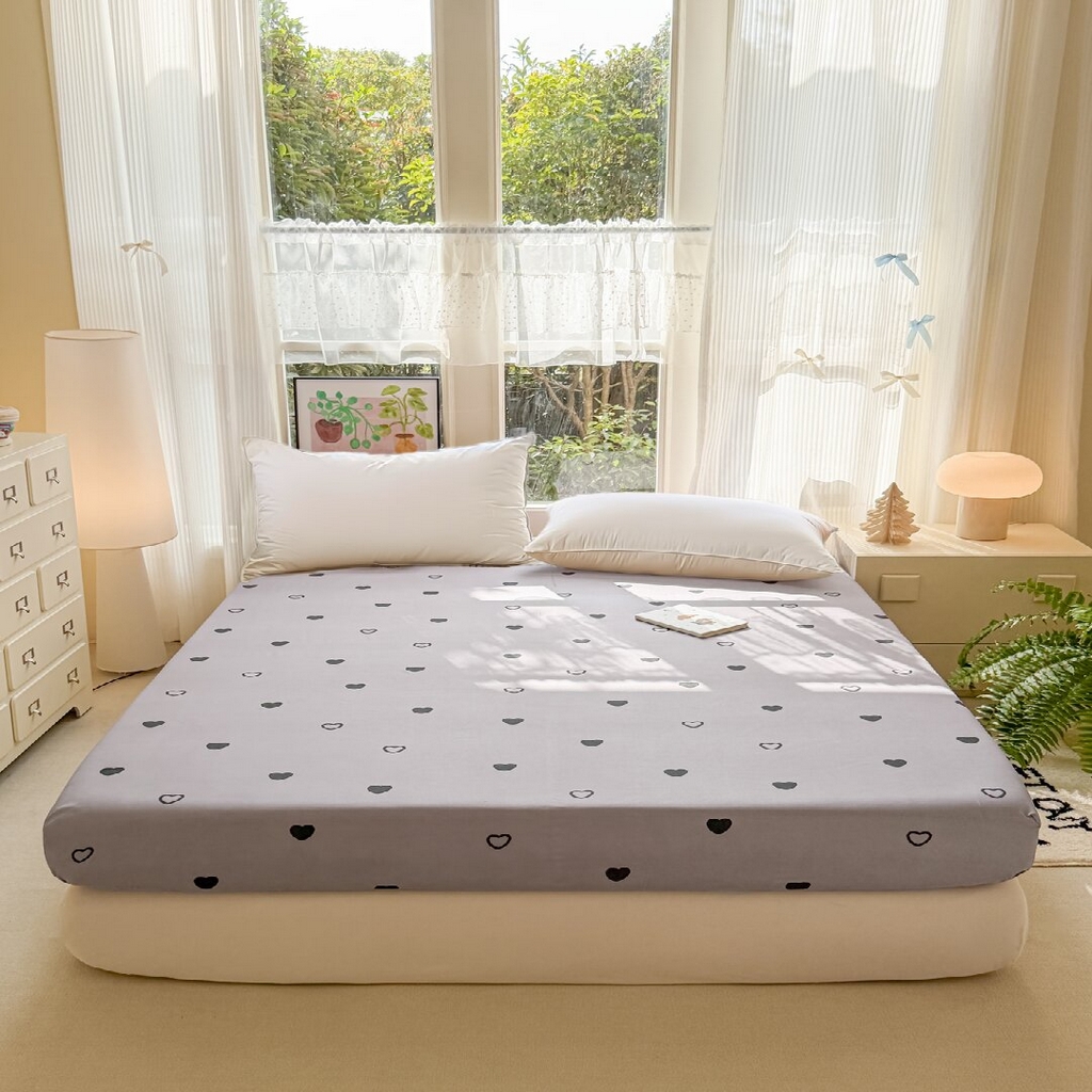 91家纺网 家纺一手货源 找家纺 赫然家纺 2026新款芦荟棉单品床笠系列 小幸运