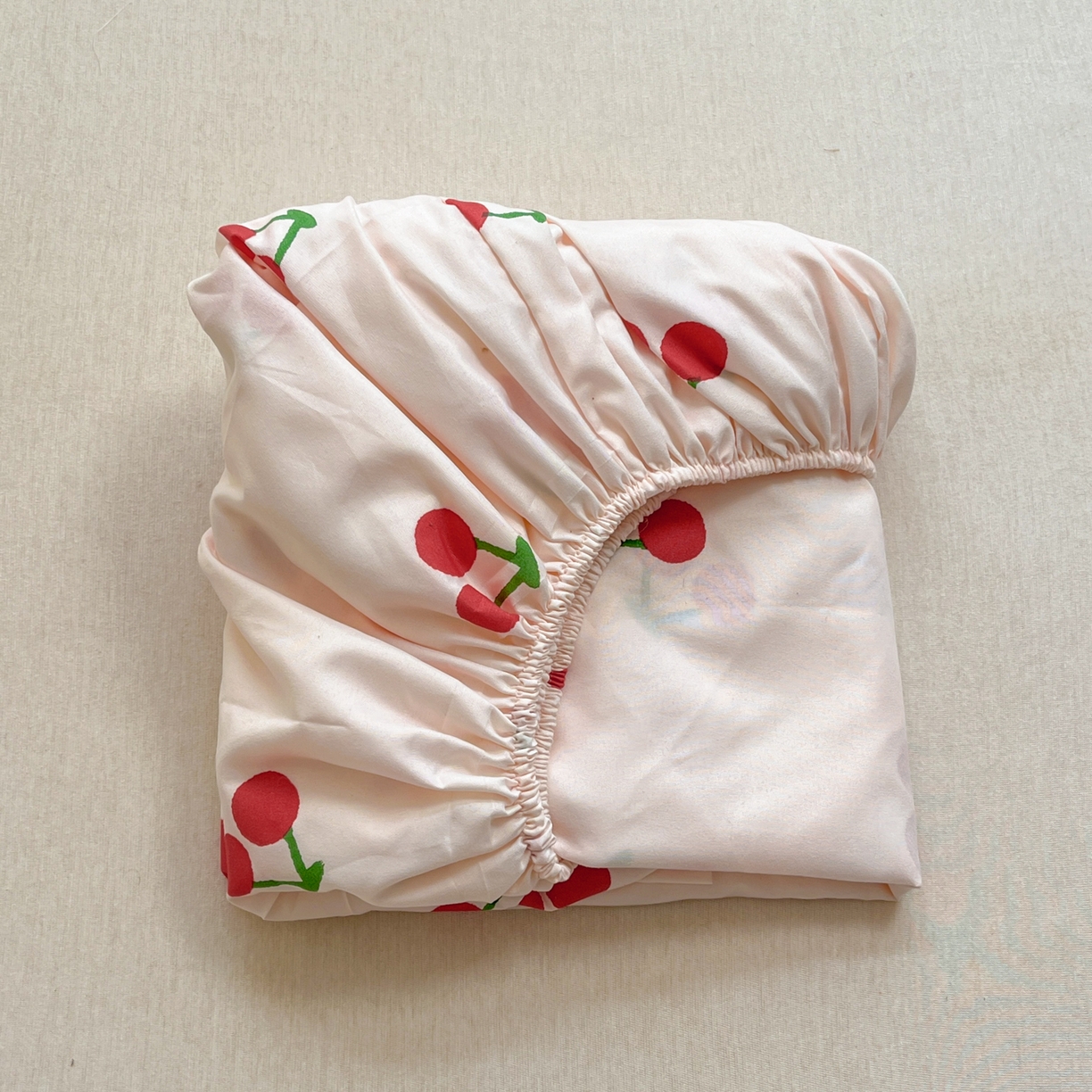 赫然家纺 2026新款芦荟棉单品床笠系列 小樱桃